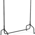 dosleeps Clothes Rails 4FT Clothing Rail on Wheels Metal Heavy Duty Carment Hanging Rack Coat Display Stand For Bedroom, Living Room (4ft)