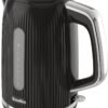 Breville Bold Black Electric Kettle | 1.7L | 3kW Fast Boil | Black & Silver Chrome [VKT221]