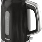 Breville Bold Black Electric Kettle | 1.7L | 3kW Fast Boil | Black & Silver Chrome [VKT221]